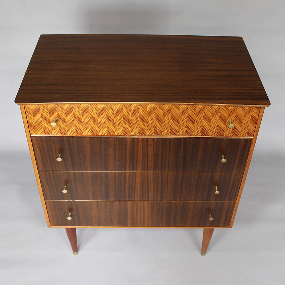 A 1959’s walnut Uniflex chest of drawers designed by Peter Hayward. - Image 2