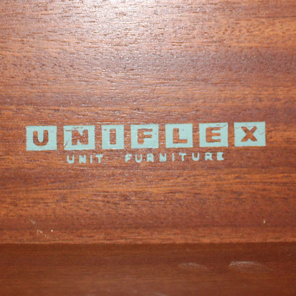 A 1959’s walnut Uniflex chest of drawers designed by Peter Hayward. - Image 4