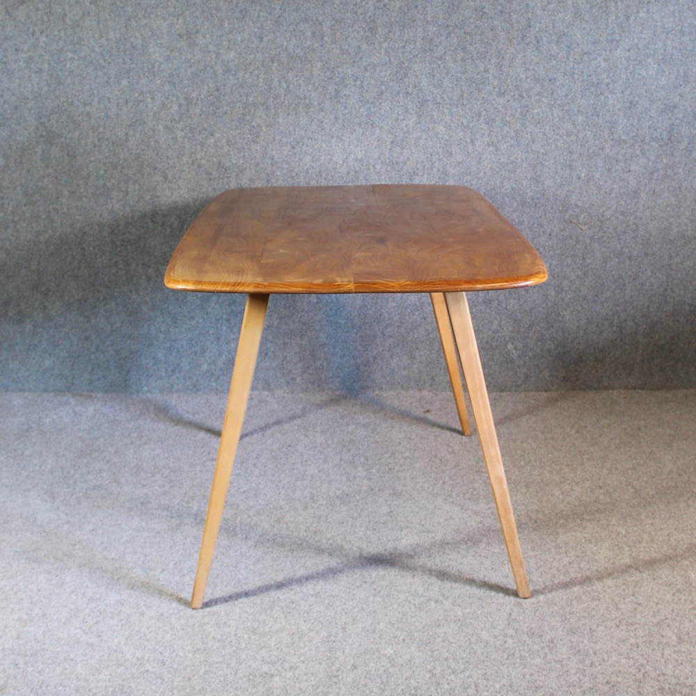 A 1950's Ercol rectangular Dining table and chairs - Image 11