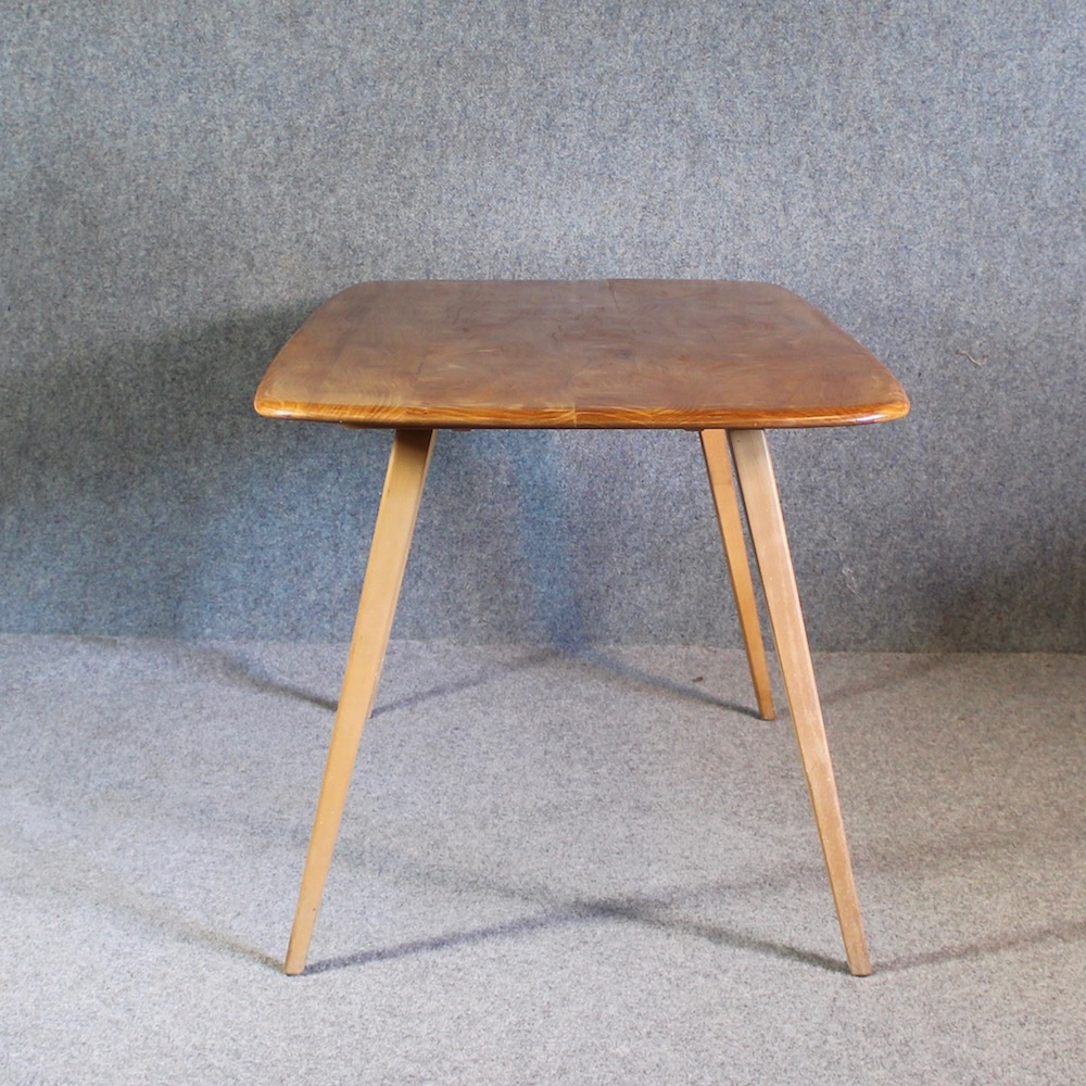 A 1950's Ercol rectangular Dining table and chairs - Image 10