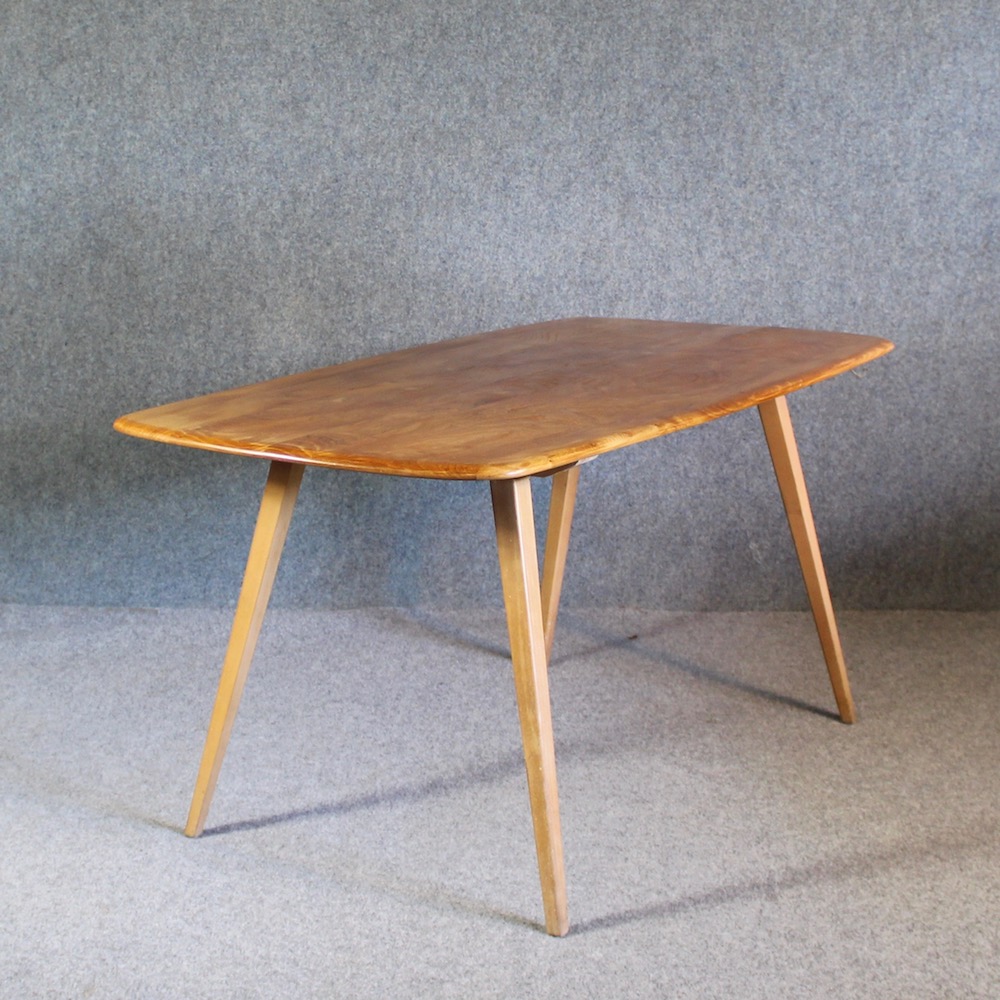 A 1950's Ercol rectangular Dining table and chairs - Image 8