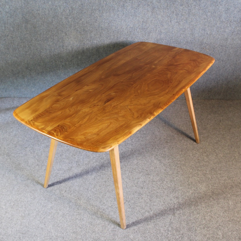 A 1950's Ercol rectangular Dining table and chairs - Image 7
