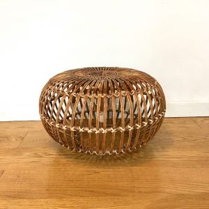 A 1970’s Franco Albini rattan footstool/ ottoman