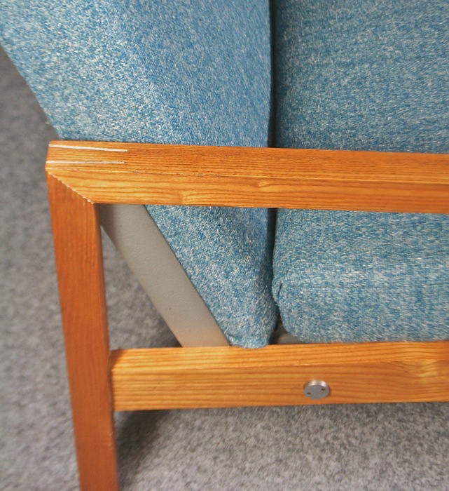 A 1960s Ernest race Sheppey chair with tweed upholstery - Image 4