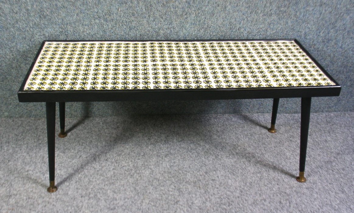 A 1950’s rectangular coffee table with Peggy Angus for Carter & Co tiles - Image 4