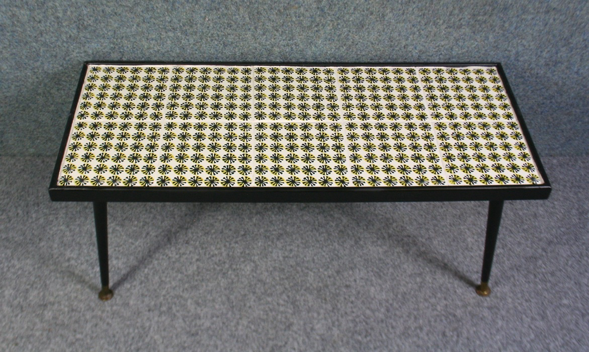 A 1950’s rectangular coffee table with Peggy Angus for Carter & Co tiles - Image 2