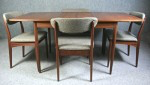 A 1950’s Greaves and Thomas teak extending table and four chairs - Image 2