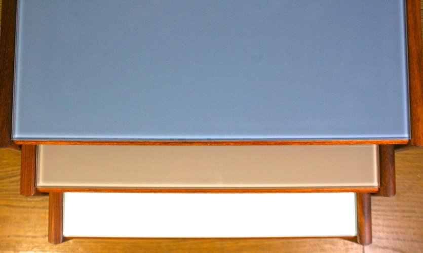 A nest of up-cycled G-Plan quadrille tables - Image 7