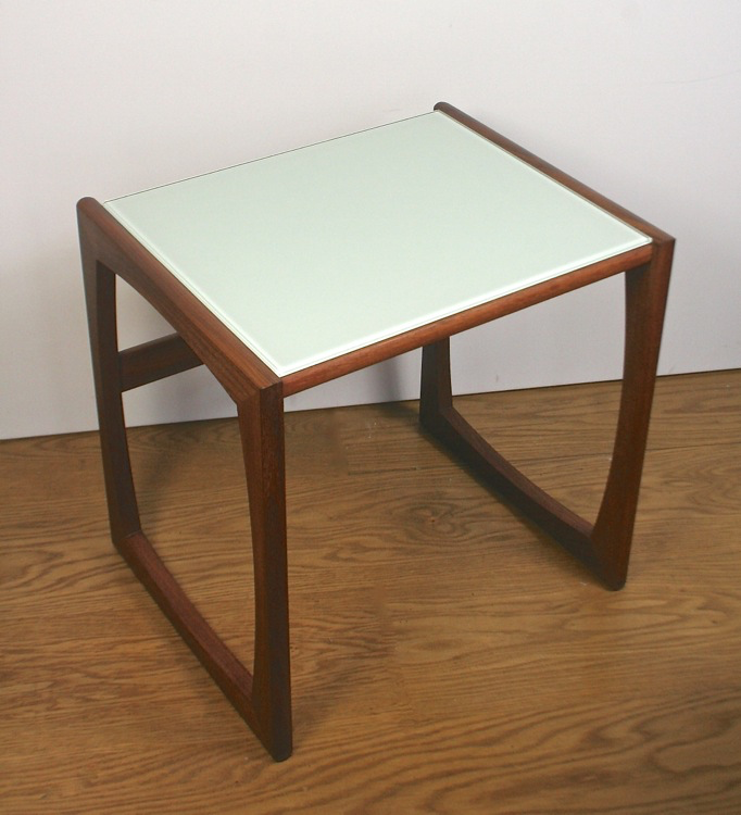 A nest of up-cycled G-Plan quadrille tables - Image 3