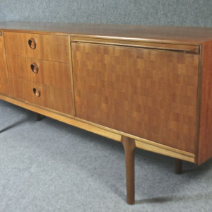Mid-century teak and satinwood sideboard