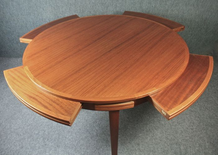 Teak flip flap dining table - Image 5