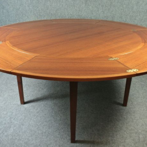 Teak flip flap dining table