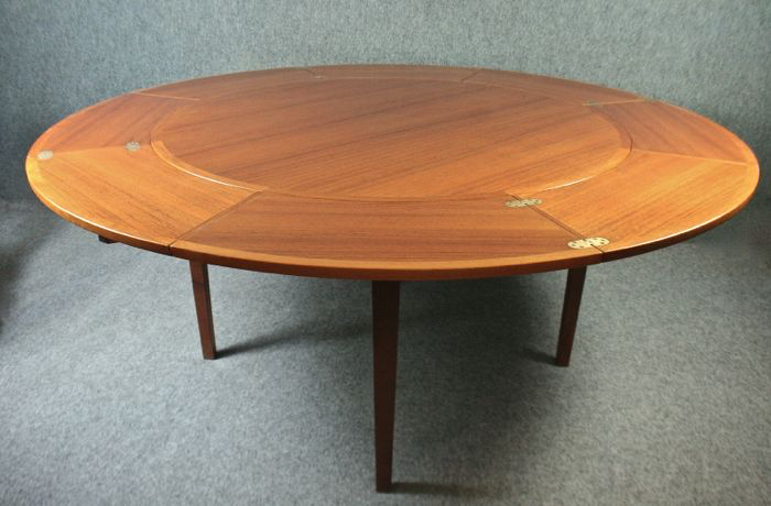 Teak flip flap dining table