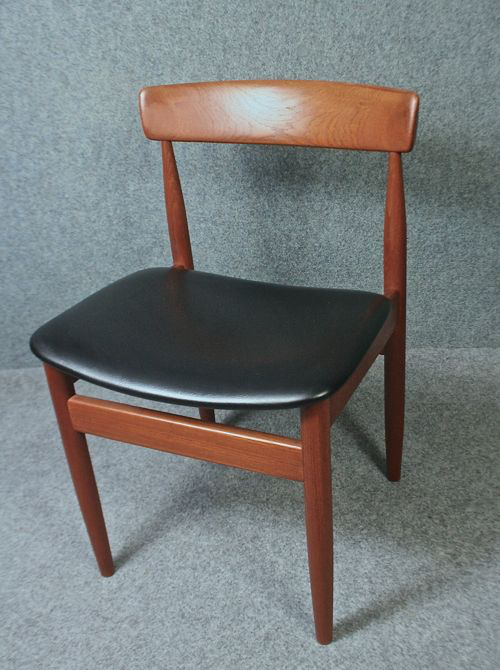 Six mid-century Danish teak dining chairs - Image 2