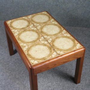 A 1960s G-Plan teak tile topped coffee table