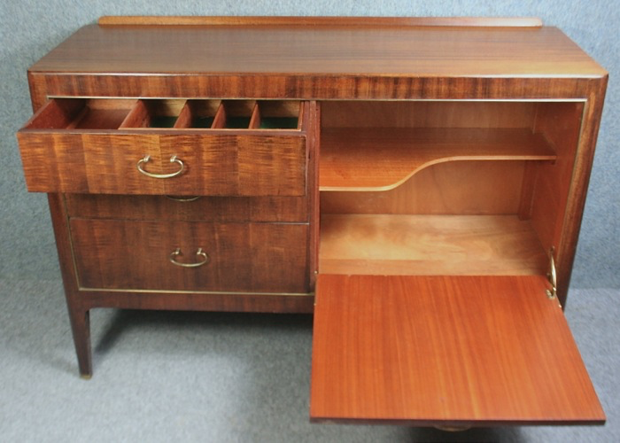 A small teak 1950s sideboard with drop handles - Image 2