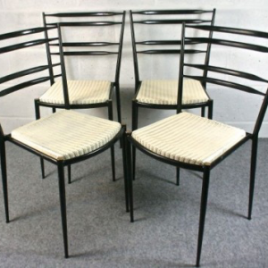 Set of four 1950s Lusty/ Lloyd Loom dining chairs