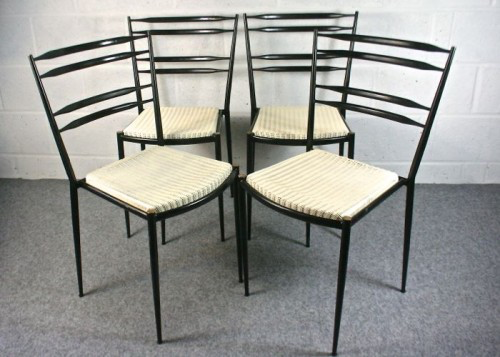 Set of four 1950s Lusty/ Lloyd Loom dining chairs