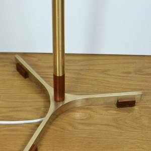 Mid-century Danish brass floor lamp