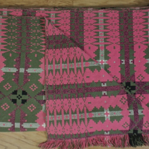 Welsh tapestry blanket and cushion cover