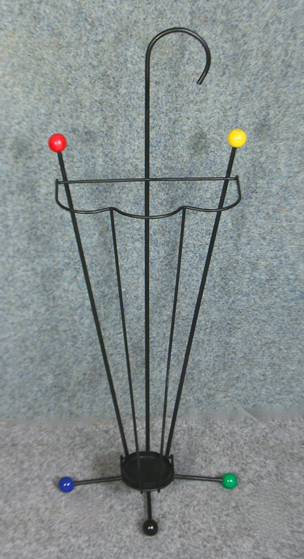 1950s wire and ball ‘umbrella’ umbrella stand - Image 4