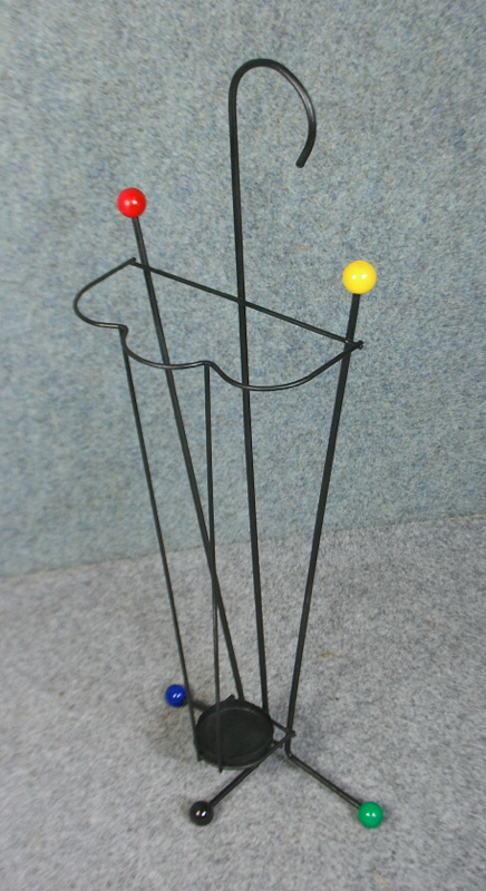 1950s wire and ball ‘umbrella’ umbrella stand - Image 3