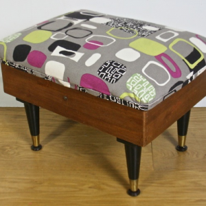 Up-cycled vintage sewing box/stool