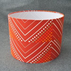 Handmade lampshade using vintage 1960's 'Montane' fabric by Evelyn Redgrave for Heals