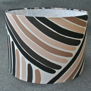 Handmade lampshade using vintage 1960's Tampella Pelimanni fabric by Marjatta Metsovaara Finland