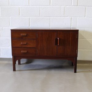 A 1950's mahogany sideboard