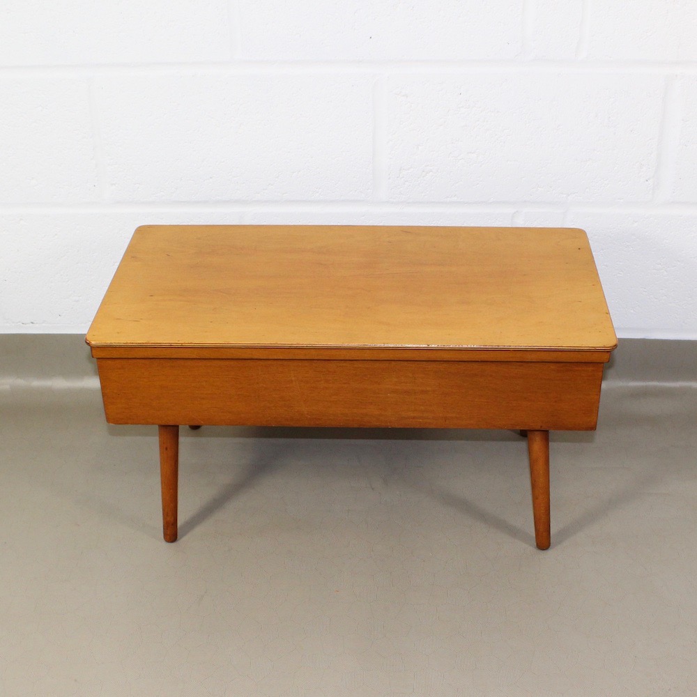 A perfectly sized midcentury sewing box