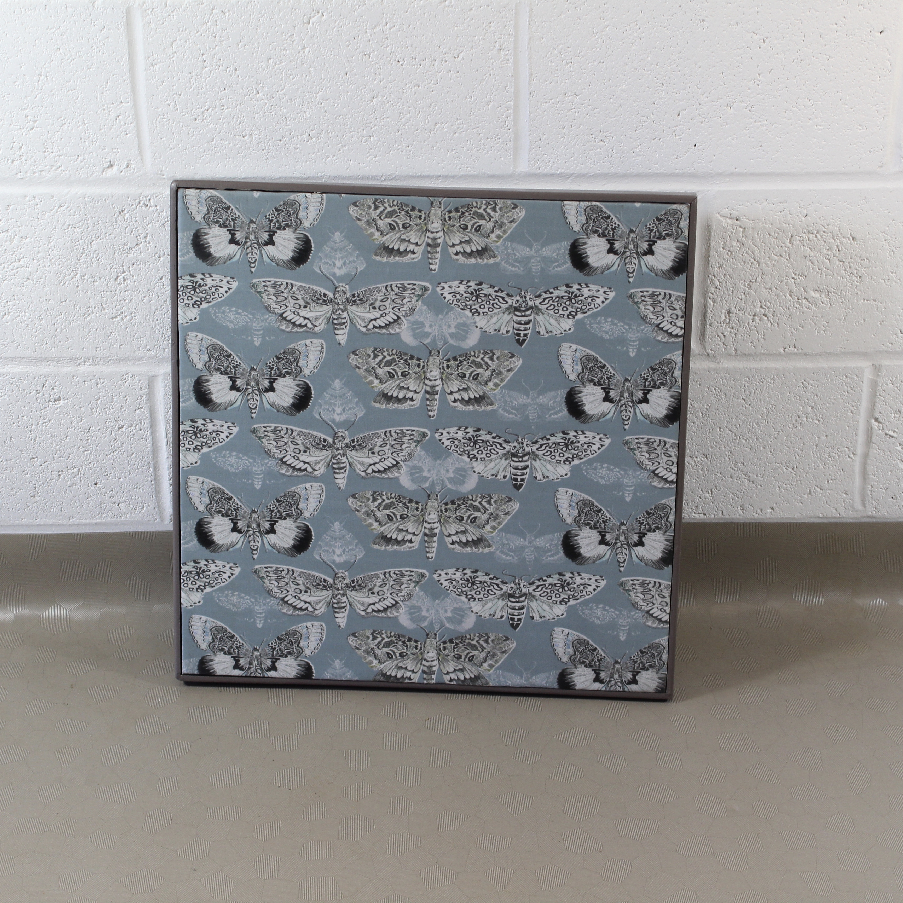 An up-cycled folding occasional table covered in Voyage Nocturnal in seathistle. - Image 2