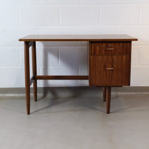 A 1950's teak desk by D. Matthews and son Ltd
