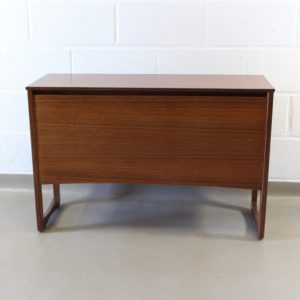 A 1960's large teak record cabinet