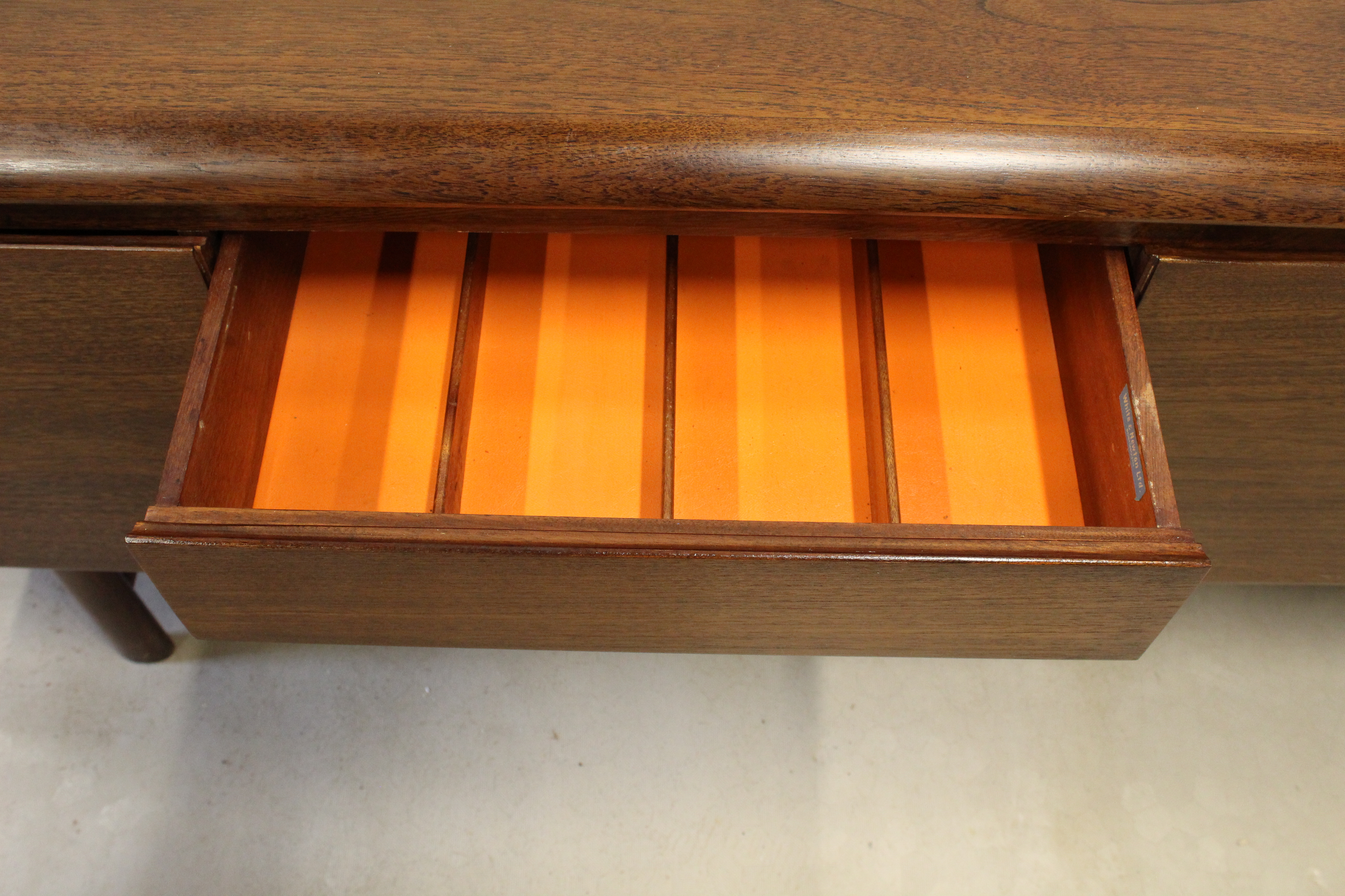A 1960's White and Newton curved back lip sideboard . - Image 5
