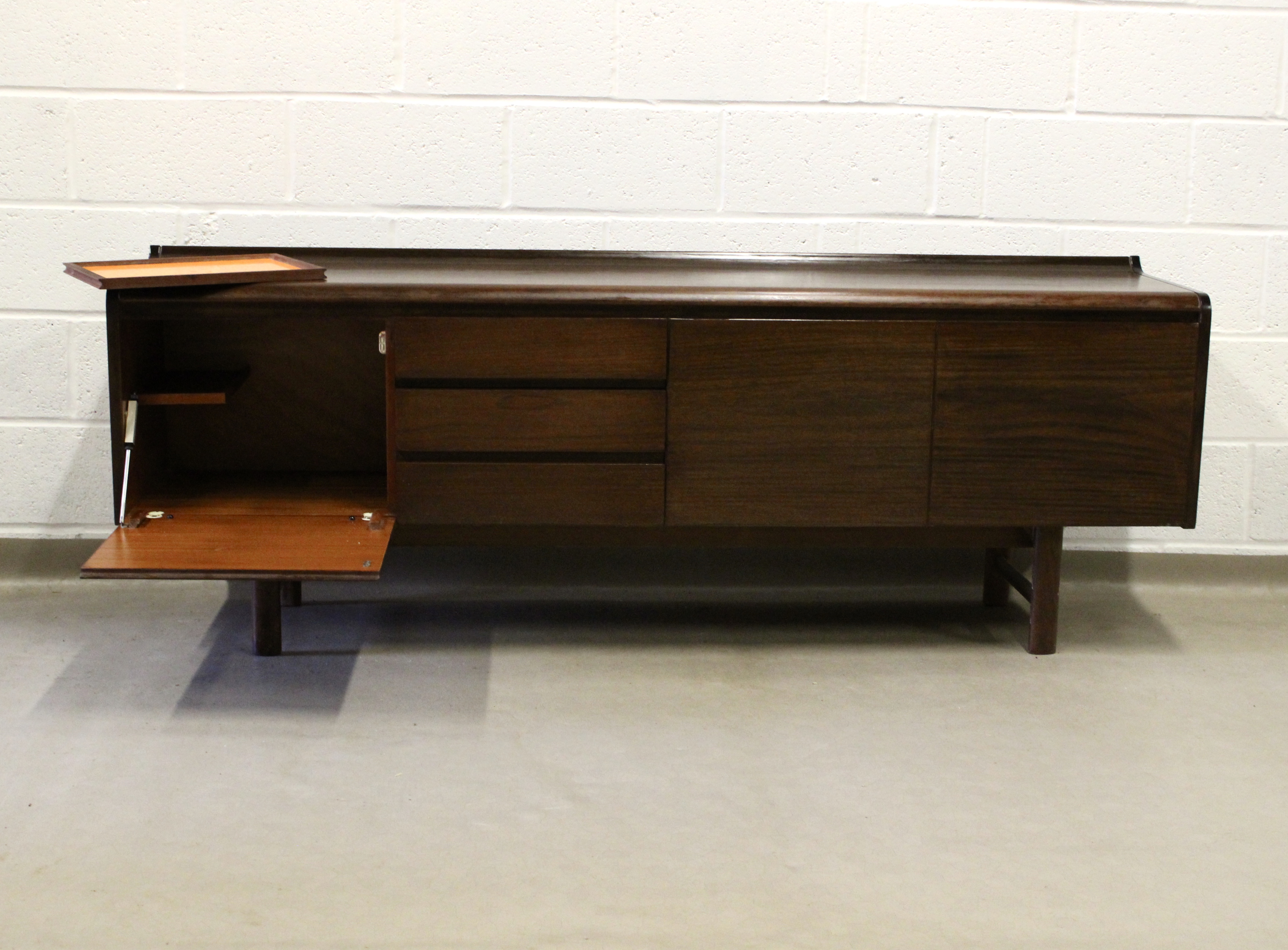 A 1960's White and Newton curved back lip sideboard . - Image 2