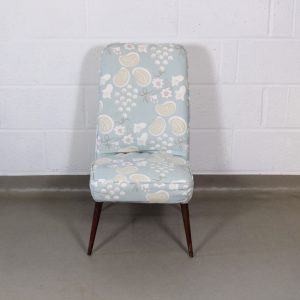 A 1950's Nursing/ bedroom chair in vintage 1980 Laura Ashley Bloomsbury Grapes fabric by Duncan Grant.