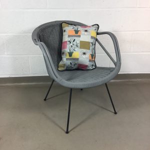 A lovely up cycled 1960s basket chair.