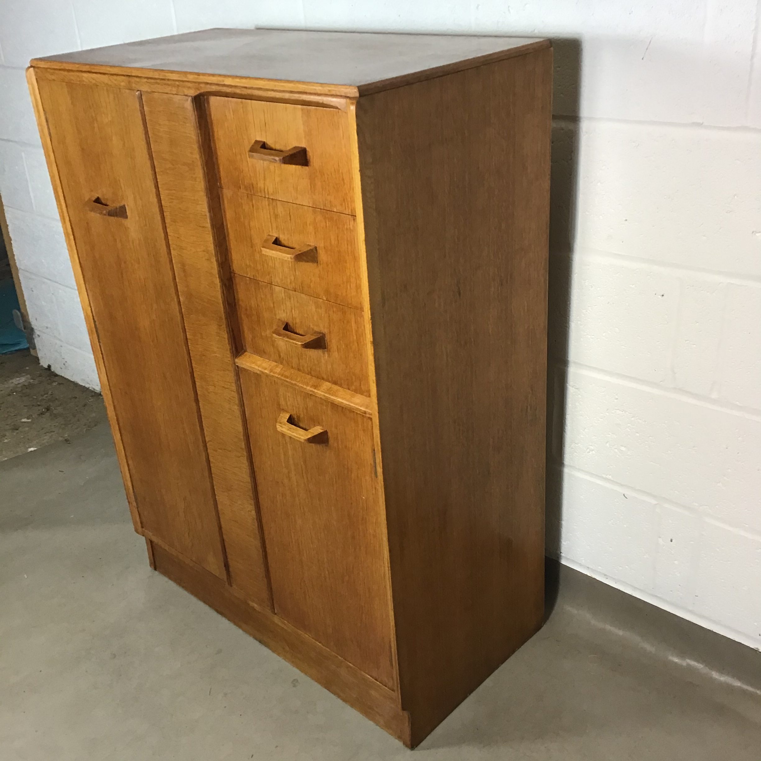 A E Gomme, G plan Brandon oak gentleman’s wardrobe - Image 10