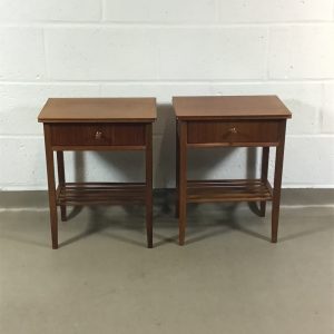 A pair of 1960’s Vanson teak bedside cabinets or sofa side tables