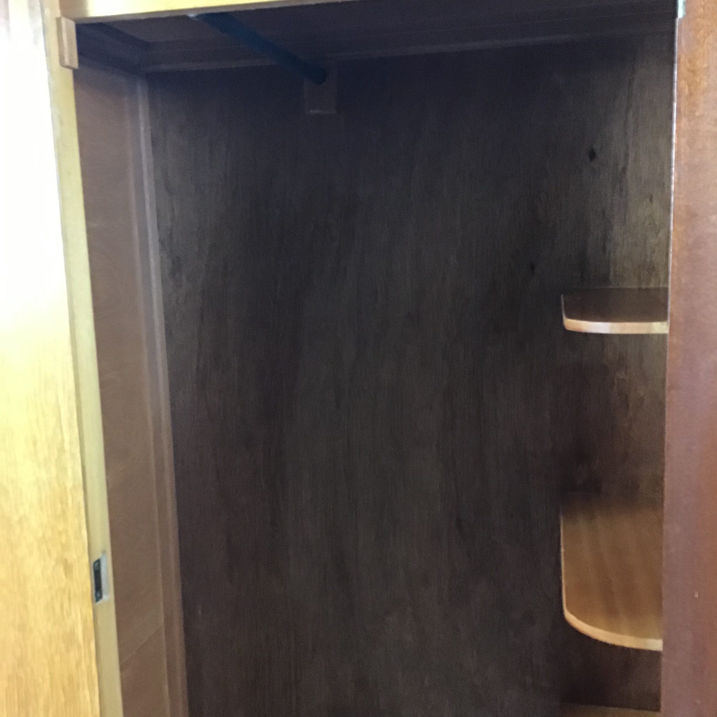 A 1960s oak inlaid Lebus single gentleman’s wardrobe. - Image 4