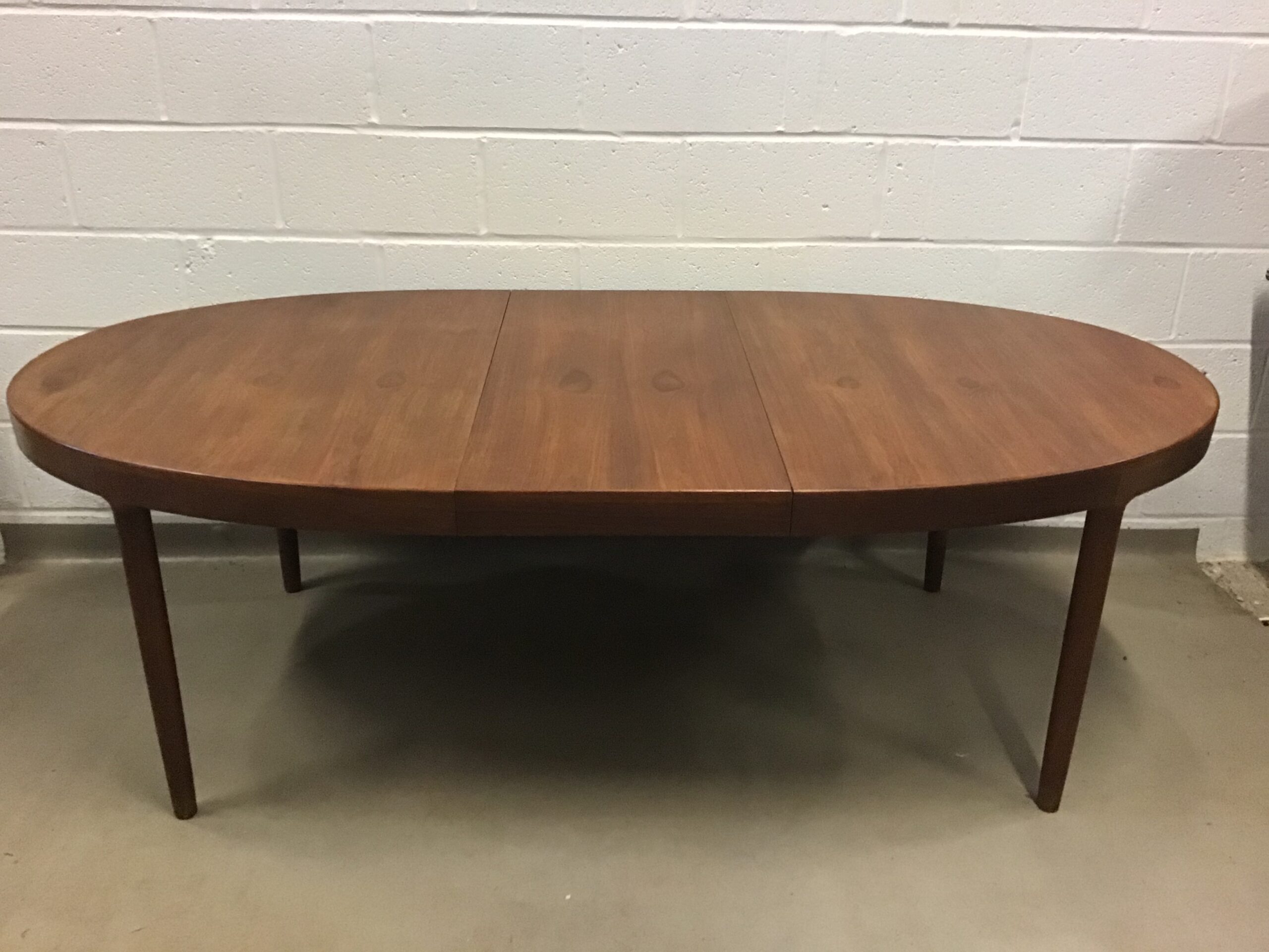 A Danish Harry Østergaard for Randers Møbelfabrik teak oval extending table - Image 5
