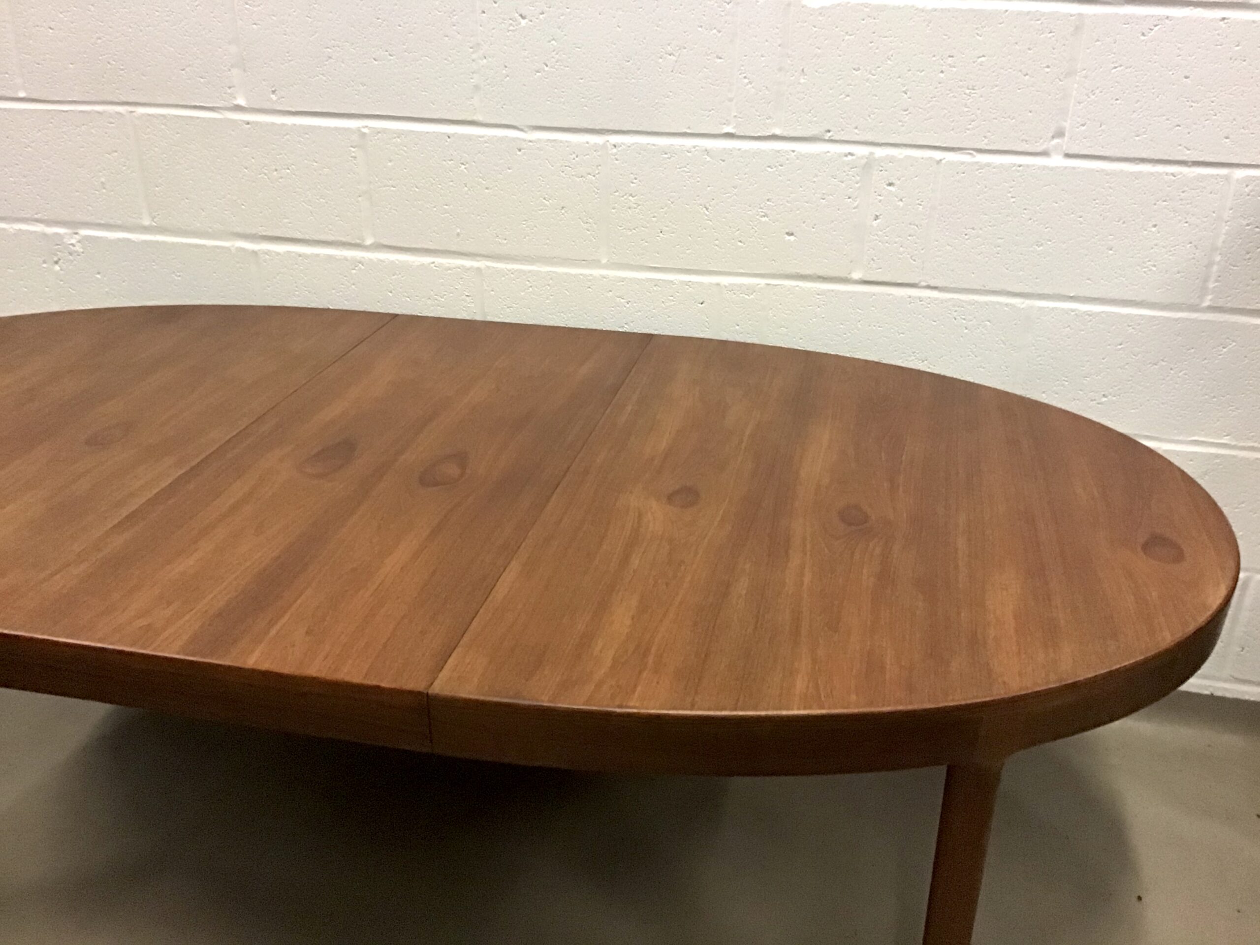 A Danish Harry Østergaard for Randers Møbelfabrik teak oval extending table - Image 2