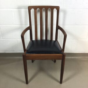 A 1960's Meredew carver/ office chair with leather seat.