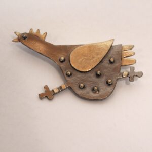 'Running Chicken ' brooch