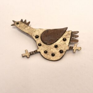 'Running Chicken ' brooch