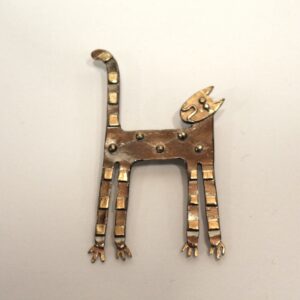 'Jumpy cat' Brooch