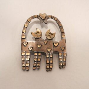 'Love cats' Brooch