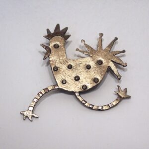 'crazy legs Chicken ' brooch
