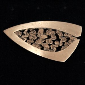 Titanium 'Ribbon'  brooch